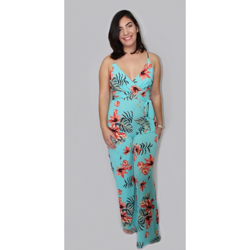 Floral Print Jumpsuit - Picture 2 of 5